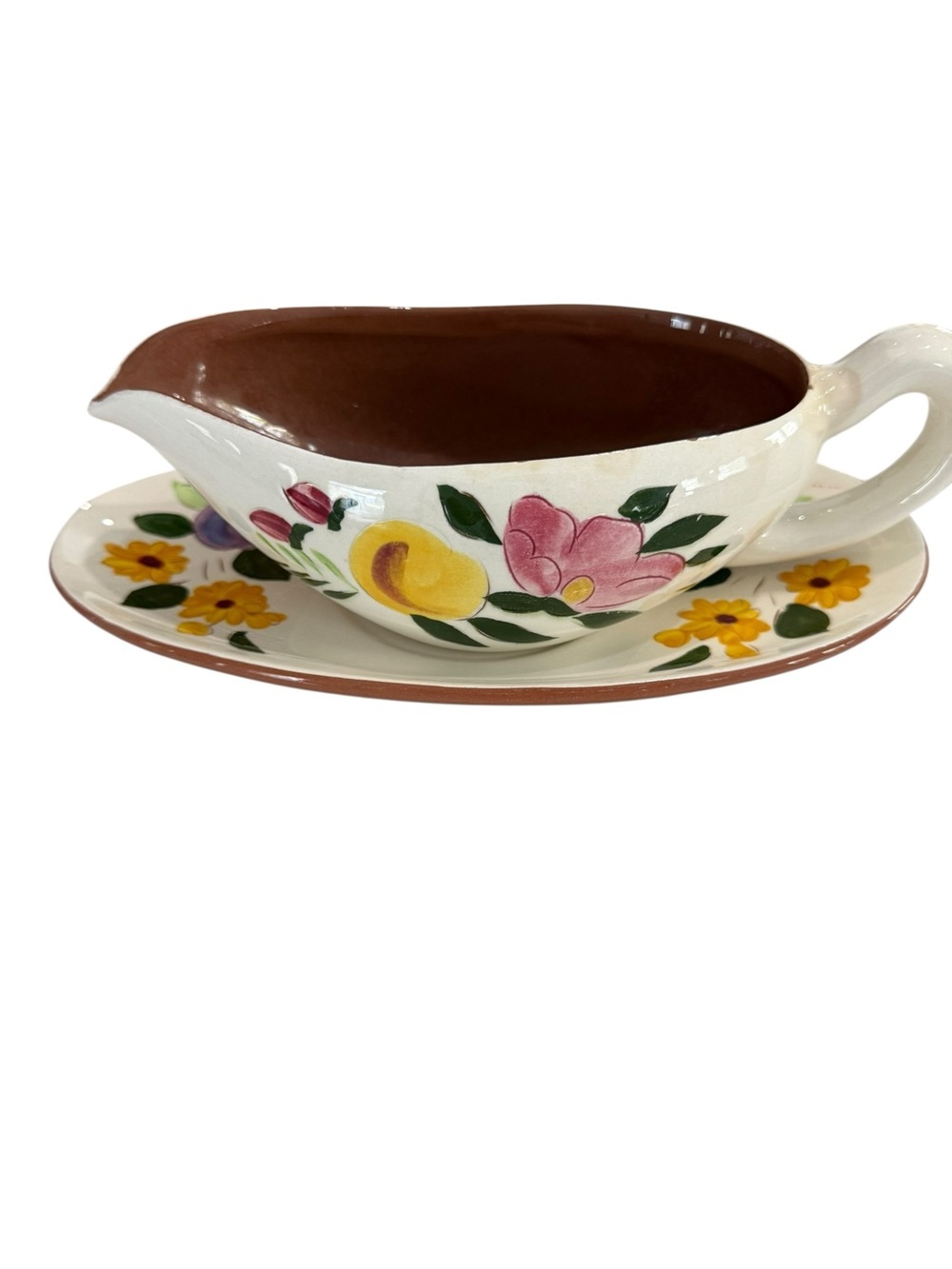 Stangle Ware  Gravy Boat Pottery Vintage